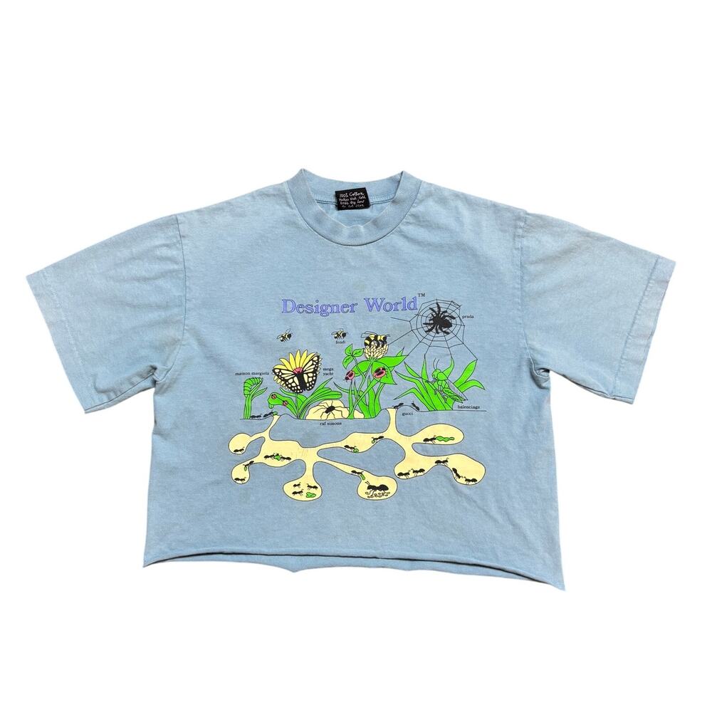 Mega Yacht Designer World Insect Nature Cropped Tee Shirt Small
